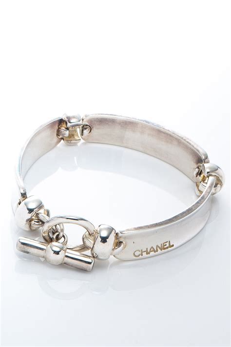 chanel charm bracelet silver|Chanel vintage charm bracelet.